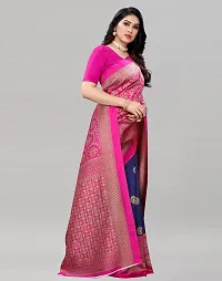 Stylish Fancy Cotton Silk Saree With Blouse Piece For Women Pack Of 1-thumb3
