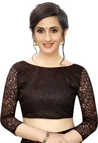 Stylish Fancy Net Saree With Blouse Piece For Women Pack Of 1-thumb2