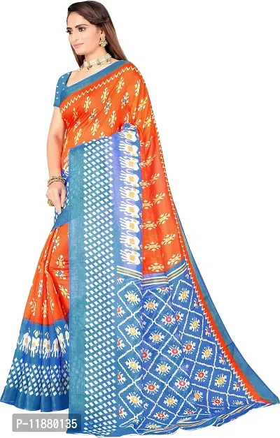 Stylish Fancy Art Silk Saree With Blouse Piece For Women Pack Of 1-thumb3