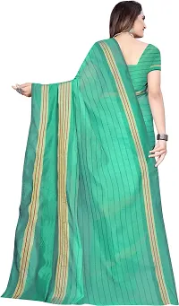 Stylish Fancy Cotton Silk Saree With Blouse Piece For Women Pack Of 1-thumb2