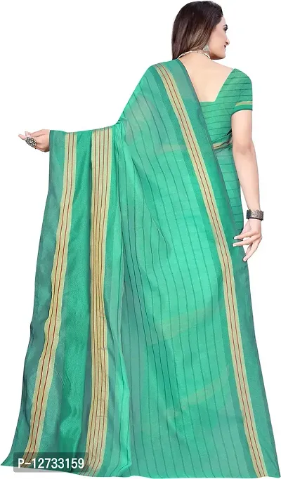 Stylish Fancy Cotton Silk Saree With Blouse Piece For Women Pack Of 1-thumb3