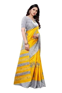 Elegant Art Silk Printed Women Saree with Blouse piece-thumb2