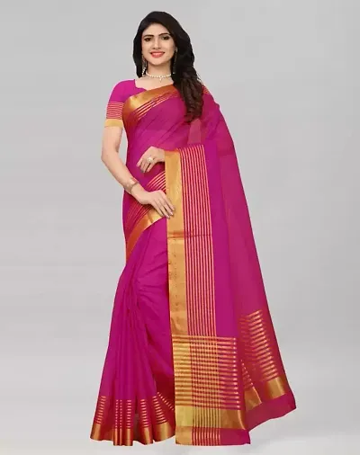 Stylish Silk Saree with Blouse piece For Women