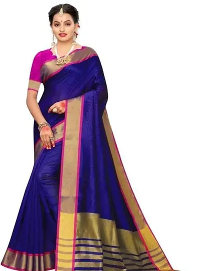 Elegant Silk Saree with Blouse piece For Women