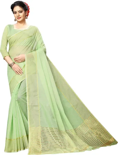 Women Stylish Art Silk Self Pattern Saree with Blouse piece