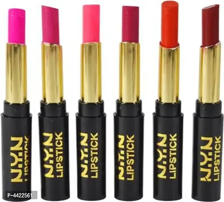 Moisturizing Matte Shine Rich Colour Lipstick (Pack of 6)-thumb0