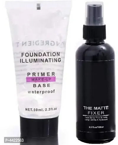 Super Shops Makeup Face Primer With Matte Fixer Face Primer Spray-thumb0
