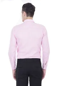 Classic Cotton Blend Solid Casual Shirts for Men(Pink)-thumb3