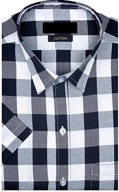 Blend Checked Casual Shirts For Men