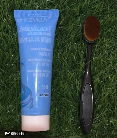 ICE CREAM MASK CLEAN POSE BLACK HEAD REMOVER MASK AND OVEL BRUSH