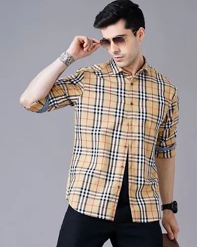 Trendy Cotton Blend Long Sleeves Casual Shirt