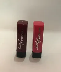 Red And Pink Natural Beauty Matte Lipstick, Pack Of 2-thumb1