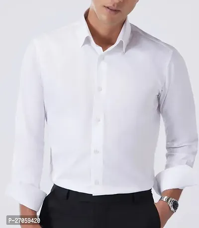 Stylish Cotton Blend Regular Fit Casual Shirt For Men-thumb0