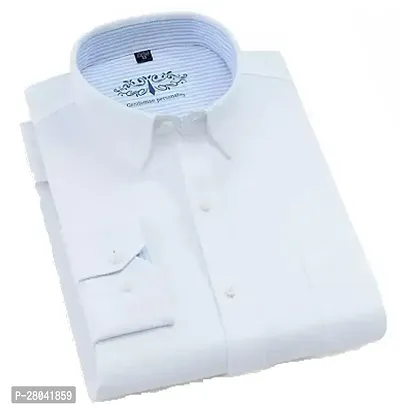 Men's Regular Fit Cotton Plain Casual Shirt  Pack Of 1-thumb0