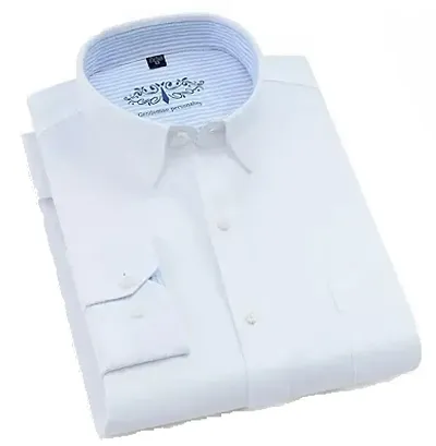 Men's Regular Fit Cotton Plain Casual Shirt