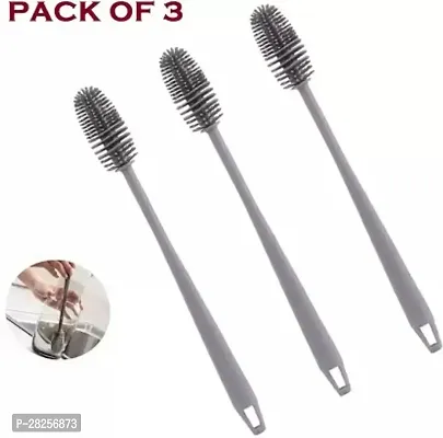 Bottle Cleaning Brush Silicone Long Handle pack 3-thumb0