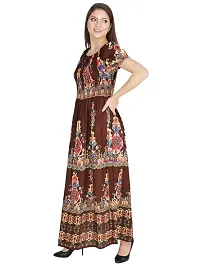 womens and girls rayon casual printed gown-thumb2