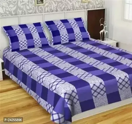 Stylish best Quality Cotton Double Bedsheet with 2 Pillow Cover