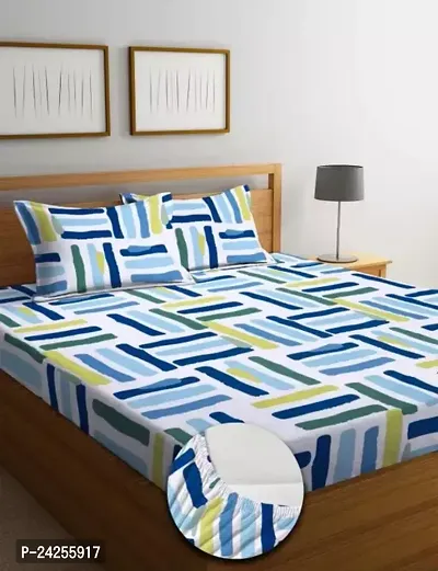 Stylish best Quality Cotton Double Bedsheet with 2 Pillow Cover