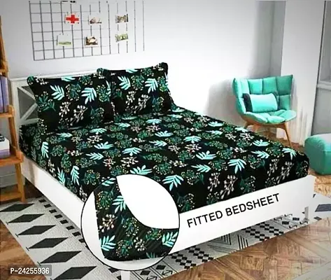 Stylish best Quality Cotton Double Bedsheet with 2 Pillow Cover
