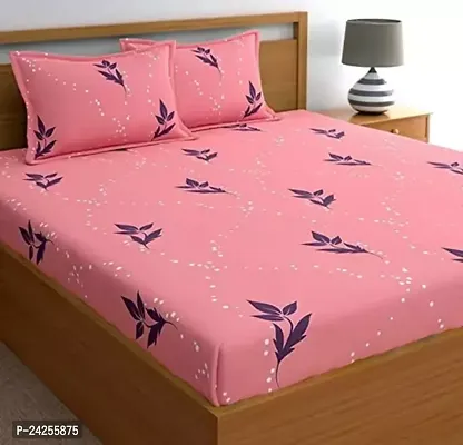 Stylish best Quality Cotton Double Bedsheet with 2 Pillow Cover-thumb0