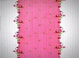 Pink Dots Cotton Elastic Bedsheet with Pillow Covers-thumb1