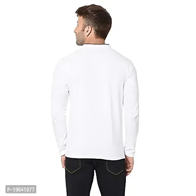 VeelDeal  Cotton Round Neck Full Sleeves Regular Fit Mandarin Collar Solid Casual T-Shirt for Men and Boys (Pack Of 2)-thumb5