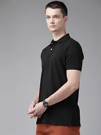 Stylish Polo Collar Cotton Half Sleeve T-Shirt-thumb1