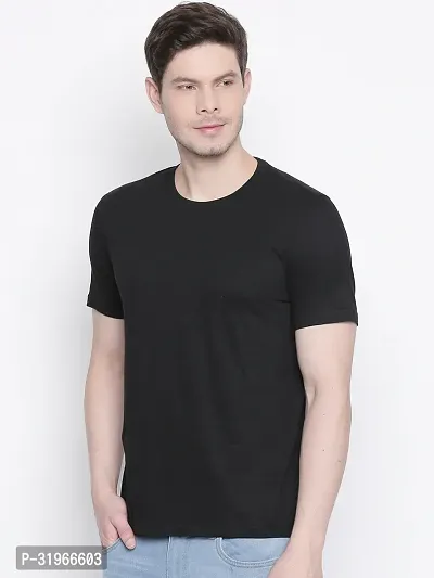 Crew Round Neck Pure Cotton Half Sleeve T-Shirt For Men-thumb4