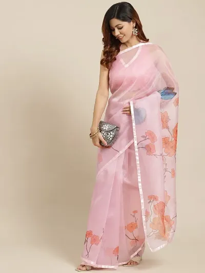 Floral Fashion Organza Saree