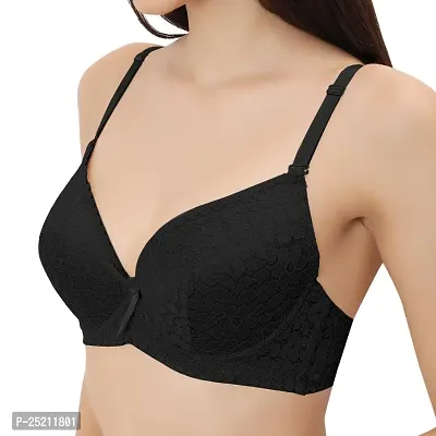 Fabluk® Women's Push Up Lace Bra - Padded Underwire Everyday Bra | Suitable  on All Occasions | Comfortable Wear | Multicolored (Sizes 32-38)