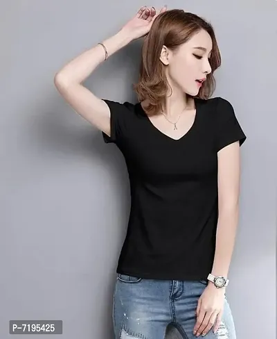 Clearview Fashion V-Neck women tshirt-thumb0