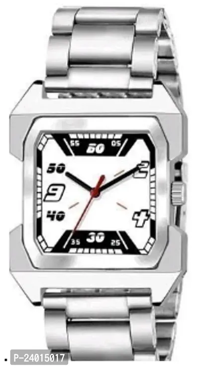 Stylish White Pearl Analog Watches For Men-thumb0