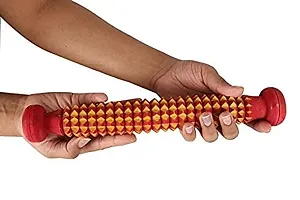 Acupressure Massager Tools Combo Kit With 1 Wooden Karela 1 Wooden Ball 1 Mini Hand Roller, and 1 Wooden Foot Roller-thumb3