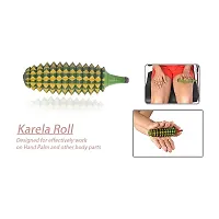 Acupressure Massager Tools Combo Kit With 1 Wooden Karela 1 Wooden Ball 1 Mini Hand Roller, and 1 Wooden Foot Roller-thumb4