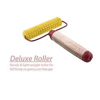 Acupressure Massager Tools Combo Kit With 1 Wooden Karela 1 Wooden Ball 1 Mini Hand Roller, and 1 Wooden Foot Roller-thumb2