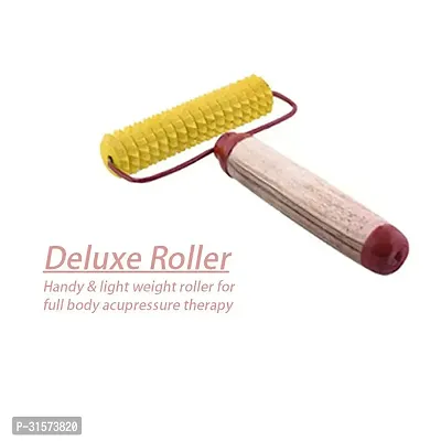 Acupressure Massager Tools Combo Kit With 1 Wooden Karela 1 Wooden Ball 1 Mini Hand Roller, and 1 Wooden Foot Roller-thumb3