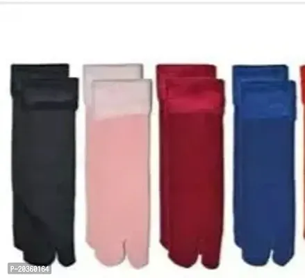 Stylish Multicoloured Velvet Fur Socks Pack Of 4