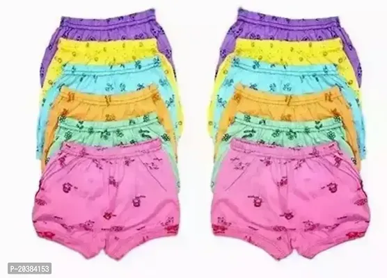 Elegant Multicoloured Cotton Printed Shorts For Boys Pack Of 12