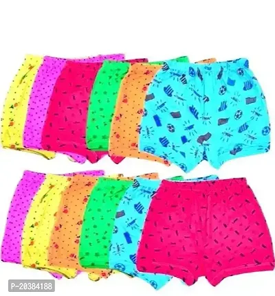 Elegant Multicoloured Cotton Printed Shorts For Boys Pack Of 12