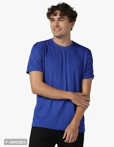 Men Regular Fit Polyester T-Shirt-thumb0