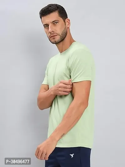 Men Regular Fit Polyester T-Shirt-thumb0