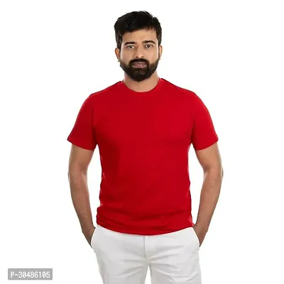 Men Regular Fit Polyester T-Shirt-thumb0