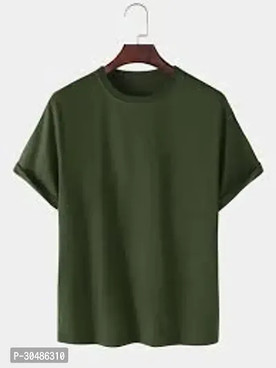 Men Regular Fit Polyester T-Shirt-thumb0