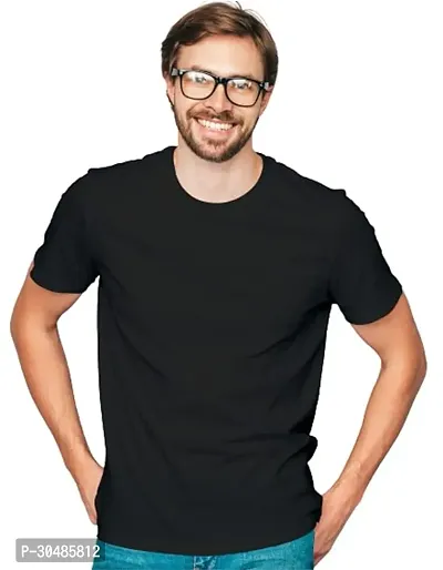 Men Regular Fit Polyester T-Shirt-thumb0