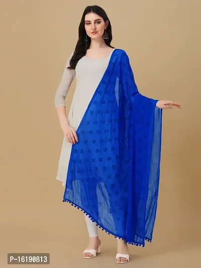 Stylish Fancy Chiffon Dupattas For Women-thumb0