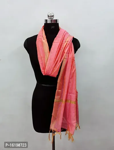 Stylish Fancy Cotton Silk Dupattas For Women-thumb0