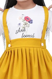 LINK KWALITY Princess Fancy Girls Frocks  Dresses (2-3 Years, Yellow)-thumb2