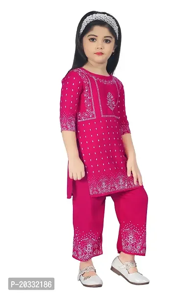 LINK KWALITY Baby Girls Festive  Party Kurta and Trouser Set-thumb3