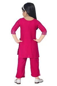 LINK KWALITY Baby Girls Festive  Party Kurta and Trouser Set-thumb1